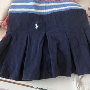 Ralph Lauren Navy Blue Skort with White Logo